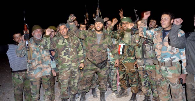 Syrian regular soldiers